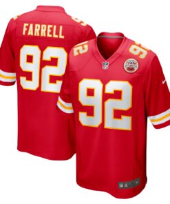 Neil Farrell Jr. Kansas City Chiefs  Team Game Jersey   Red