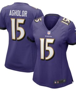 Nelson Agholor Baltimore Ravens  Women_s Game Jersey  Purple