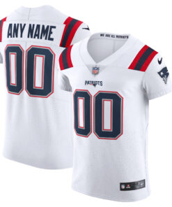 New England Patriots  Vapor Elite Custom Jersey  White