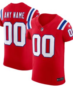 New England Patriots  Vapor F.U.S.E. Elite Custom Jersey  Red