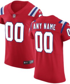 New England Patriots  Vapor Untouchable Custom Elite Jersey  Red