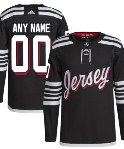  New Jersey Devils  Alternate 202122 Primegreen Authentic Custom Jersey  Black