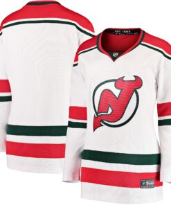 New Jersey Devils Fanatics Women_s 202223 Heritage Premier Breakaway Jersey  White