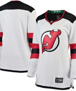 New Jersey Devils Fanatics Women_s Away Breakaway Jersey  White