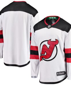 New Jersey Devils Fanatics Youth Away Breakaway Jersey  White