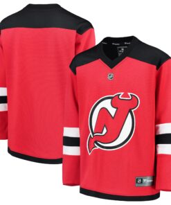New Jersey Devils Fanatics Youth Home Replica Blank Jersey  Red