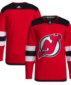 New Jersey Devils Home Primegreen Authentic Jersey  Red