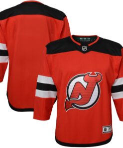 New Jersey Devils Youth Home Premier Blank Jersey  Red