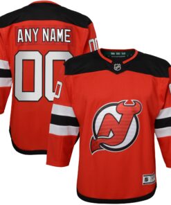 New Jersey Devils Youth Home Premier Custom Jersey  Red