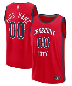  New Orleans Pelicans Fanatics Custom Fast Break Jersey - Red - Statement Edition
