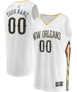  New Orleans Pelicans Fanatics Youth Fast Break Replica Custom Jersey - Association Edition - White