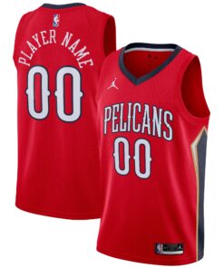 New Orleans Pelicans Jordan Brand Swingman Custom Jersey - Statement Edition - Red