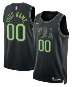  New Orleans Pelicans Unisex 202324 Custom Swingman Jersey - Black - City Edition