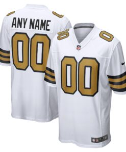 New Orleans Saints  Alternate Custom Game Jersey  White