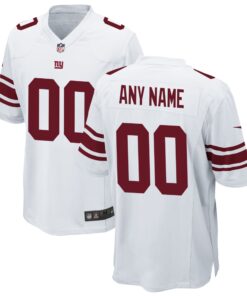 New York Giants  Custom Game Jersey  White