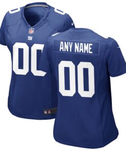 New York Giants  Women_s Custom Jersey  Royal