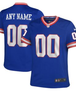 New York Giants  Youth Classic Custom Game Jersey  Royal
