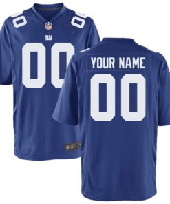 New York Giants  Youth Custom Game Jersey  Royal