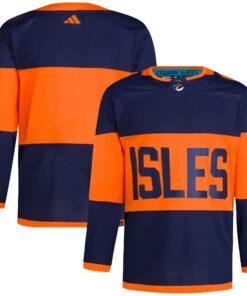  New York Islanders 2024 NHL Stadium Series Primegreen Authentic Jerseynbspâ€“ Navy
