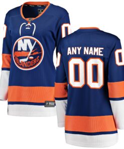 New York Islanders Fanatics Women_s Home Breakaway Custom Jersey  Blue