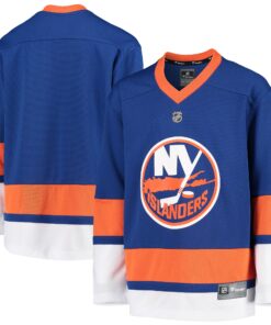 New York Islanders Fanatics Youth Home Replica Blank Jersey  Blue