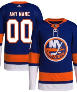  New York Islanders  Home  Primegreen Authentic Custom Jersey  Royal