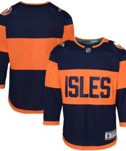  New York Islanders Youth 2024 NHL Stadium Series Premier Jerseynbspâ€“ Navy
