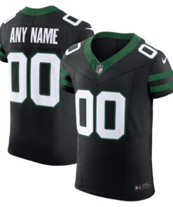New York Jets  Alternate Vapor F.U.S.E. Elite Custom Jersey  Legacy Black
