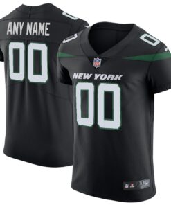 New York Jets  Vapor Untouchable Elite Custom Jersey  Stealth Black