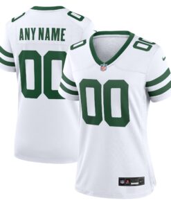New York Jets  Women_s Custom Game Jersey  Legacy White
