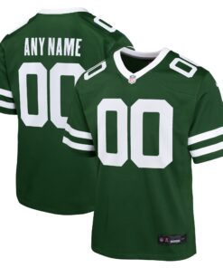 New York Jets  Youth Custom Game Jersey   Legacy Green
