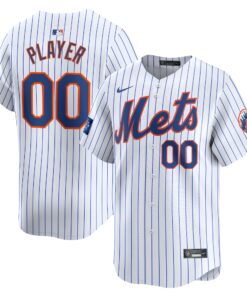  New York Mets2024 MLB World Tour London Series Home PickAPlayer Limited Jerseynbspâ€“ White