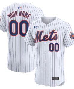 New York MetsHome Elite Custom Jersey  White