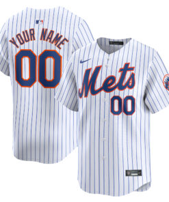 New York MetsHome Limited Custom Jersey  White