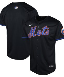 New York MetsYouth Alternate Limited Jersey  Black