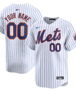 New York MetsYouth Home Limited Custom Jersey  White