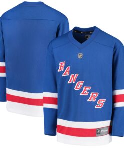 New York Rangers Fanatics Youth Home Replica Blank Jersey  Royal