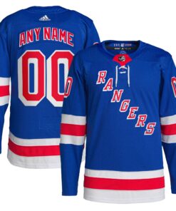  New York Rangers  Home  Primegreen Authentic Custom Jersey  Royal