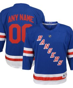 New York Rangers Youth Replica Custom Jersey  Blue