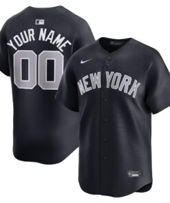  New York Yankees Alternate Limited Custom Jerseynbspâ€“ Navy