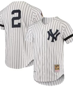 New York Yankees Mitchell amp Ness Cooperstown Collection 1996 Authentic Home Jersey  White
