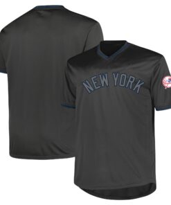New York Yankees Profile Big amp Tall Pop Fashion Jersey  Charcoal