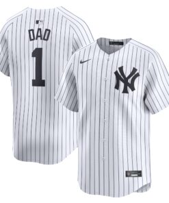 New York Yankees1 Dad Home Limited Jersey  White
