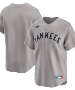 New York YankeesCooperstown Collection Limited Jersey  Gray