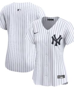 New York YankeesWomen_s Home Limited Jersey  White