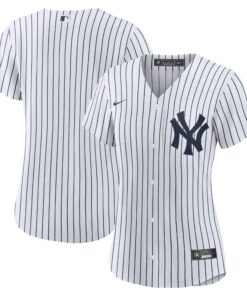 New York YankeesWomen_s Home Replica Team Jersey  White