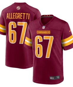 Nick Allegretti Washington Commanders   Game Jersey   Burgundy