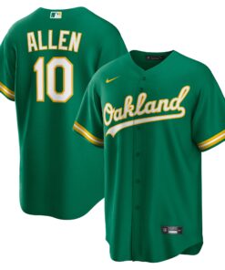 Nick Allen Oakland AthleticsAlternate Replica Jersey  Kelly Green