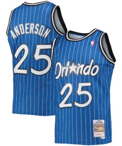 Nick Anderson Orlando Magic Mitchell &amp Ness 199495 Hardwood Classics Swingman Jersey - Blue
