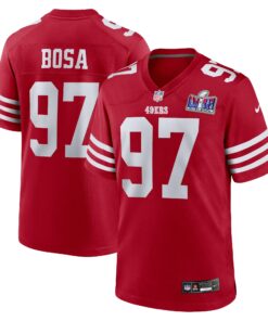 Nick Bosa San Francisco 49ers  Super Bowl LVIII Game Jersey  Scarlet